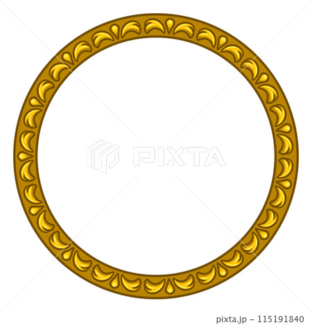 Frame in baroque style. Decorative curling design. 115191840