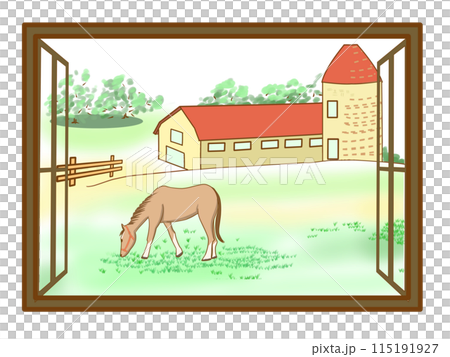 Fake Window - Farm Scene 115191927