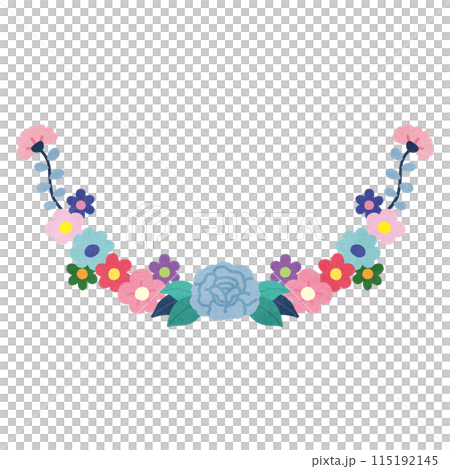 Adult cute colorful flower frame Adult cute colorful flower frame 115192145