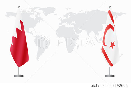 Bahrain and Turkish Republic of Northern Cyprus flags for Bahrain and Turkish Republic of Northern Cyprus flags for 115192695