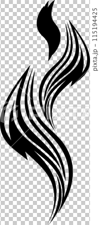 炎・火種のトライバルアート 115194425