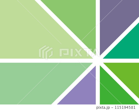 幾何学模様　グリーン 115194581