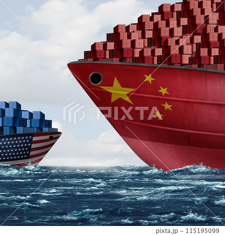 China United States Trade Deficitのイラスト素材 [115195099] - PIXTA