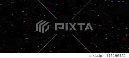 Tv video noise texture template. Rippled video tape background. Glitch vhs pixel noise wallpaper. Lost or bad signal concept. Color image distortion distressed backdrop effect. Vector illustration Tv video noise texture template. Rippled video tape background. Glitch vhs pixel noise wallpaper. Lost or bad signal concept. Color image distortion distressed backdrop effect. Vector illustration 115196382