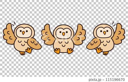 貓頭鷹插圖集 115196670