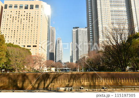 新宿中央公園からの新宿西口方面の眺め 新宿中央公園からの新宿西口方面の眺め 115197305
