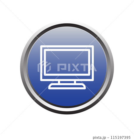 Illustration Vector graphic of monitor icon template Illustration Vector graphic of monitor icon template 115197395