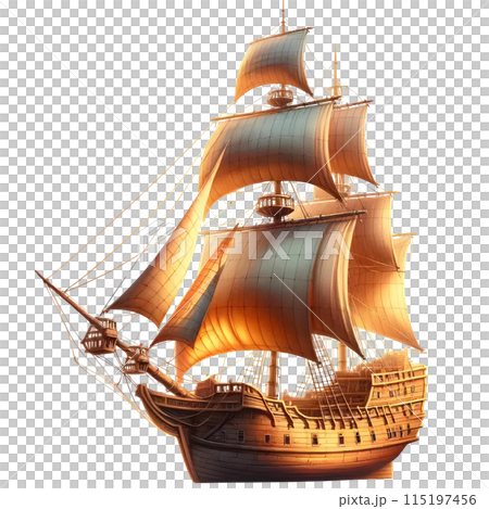 3D pirate ship 115197456