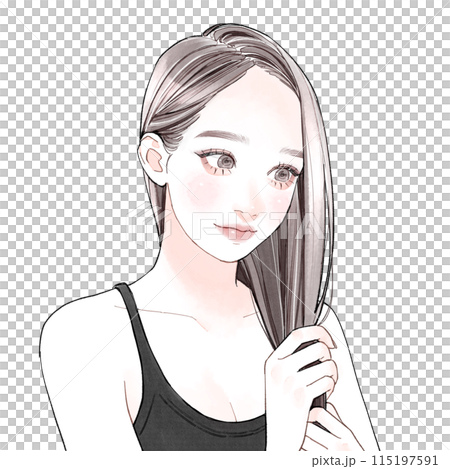 照顧頭髮的女人 115197591