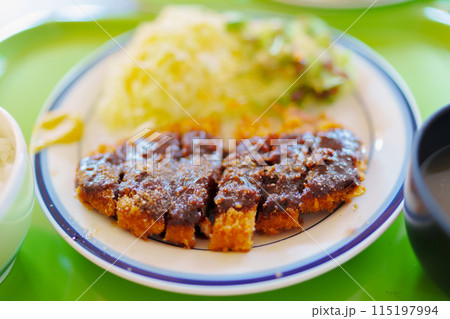 名古屋名物の味噌カツ 名古屋名物の味噌カツ 115197994