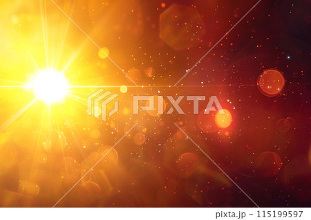 Abstract Natural Sun flare on the black Abstract Natural Sun flare on the black 115199597