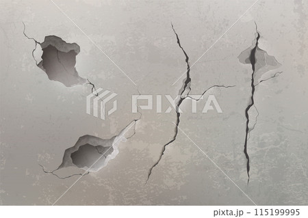 Damaged concrete wall texture 115199995