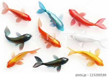 Fish 3d realistic icon, mackerel draw shape, fishing symbol, tuna silhouette, salmon sign, color fish Fish 3d realistic icon, mackerel draw shape, fishing symbol, tuna silhouette, salmon sign, color fish 115200580