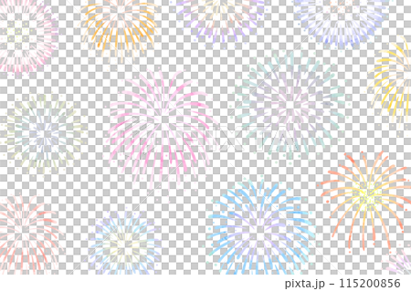 煙火水彩插圖背景框架 115200856