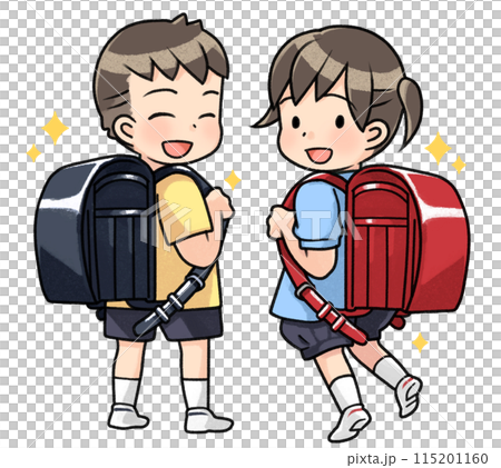 背著新書包的孩子 115201160