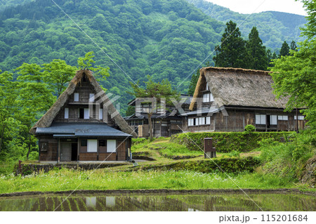 富山県　五箇山　相倉合掌造り集落　合掌造り民家　世界遺産 115201684