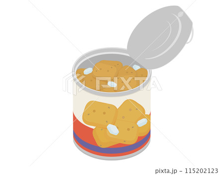 缶入りの乾パンのイラスト 115202123