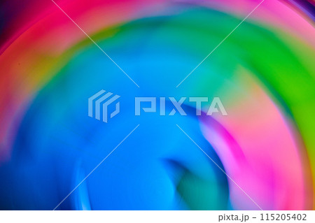Blue and purple gentle swirl with pink and green mixed in abstract background asset 115205402