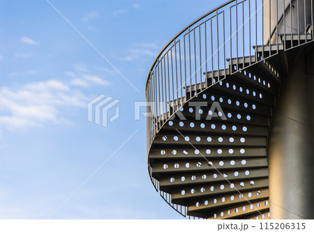 Spiral ladder to the blue sky Spiral ladder to the blue sky 115206315