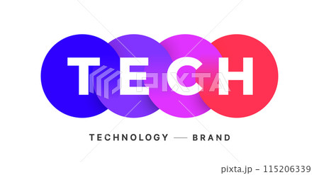 Sign, circle. Abstract symbol with gradient circle. Emblem business company, abstract circle, sphere sign. Icon template, label merged circle, sign brand. Vector Illustration 115206339