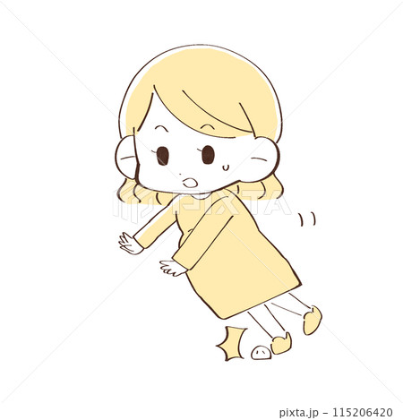 転びそうな妊婦 115206420