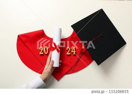 Graduation 2024, hat and other graduate accessories. 115206655