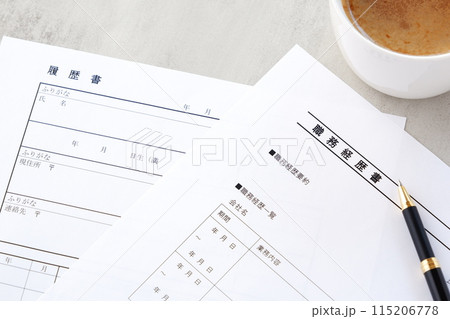 履歴書と職務経歴書 履歴書と職務経歴書 115206778