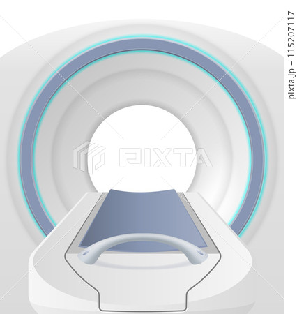 ct mri scanner machine for medical research and disease detection vector illustration ct mri scanner machine for medical research and disease detection vector illustration 115207117