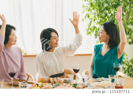 a forty-something woman a forty-something woman 115207711