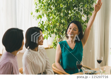 a forty-something woman a forty-something woman 115207716