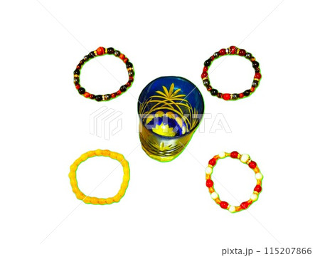 江戸切子グラスと「手作りのブレスレット」 115207866