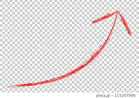 Right-sloping arrow red illustration Right-sloping arrow red illustration 115207906