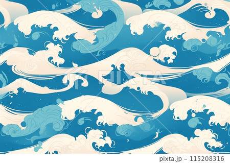 和柄背景・水「AI生成画像」 115208316