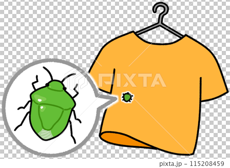 T-shirt with a stink bug on it 115208459
