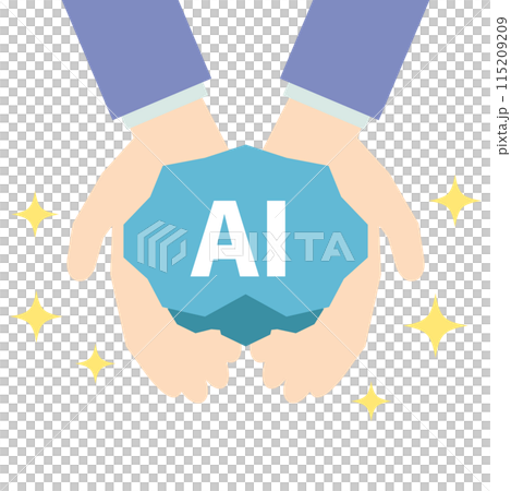 Illustration receiving suggestions from generative AI Illustration receiving suggestions from generative AI 115209209