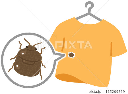 カメムシがついているTシャツ 115209269