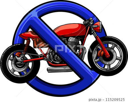 Cafe racer motor bike vector illustration design Cafe racer motor bike vector illustration design 115209525