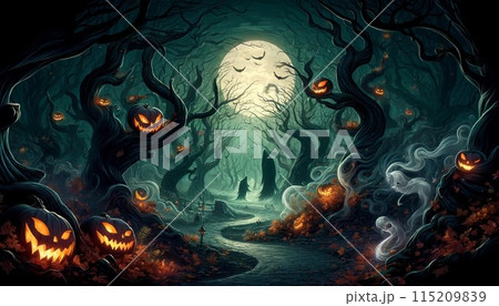 ハロウィンの森 115209839