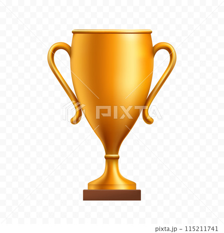 Vector golden cup. isolated on transparent background Vector golden cup. isolated on transparent background 115211741