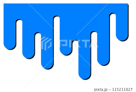 塗装工事などでペイントをして垂れてきているイラスト 115211827