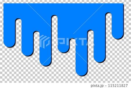 塗装工事などでペイントをして垂れてきているイラスト 115211827
