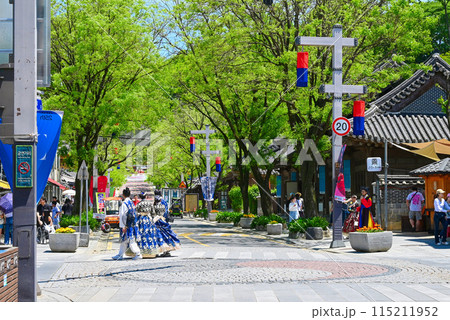 全州韓屋村の風景【韓国/全州市】 115211952