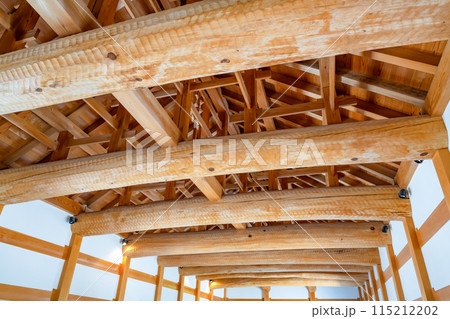 神奈川県小田原市　小田原城の銅門内部 115212202