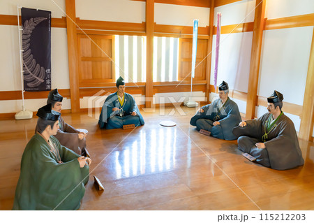 神奈川県小田原市　小田原城の銅門内部　小田原評定 115212203