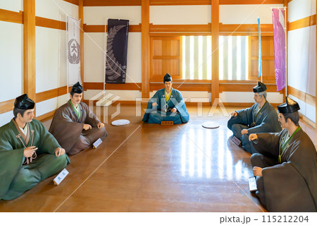 神奈川県小田原市 小田原城の銅門内部 小田原評定 神奈川県小田原市 小田原城の銅門内部 小田原評定 115212204