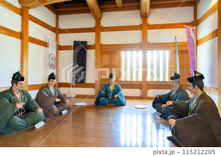 神奈川県小田原市　小田原城の銅門内部　小田原評定 115212205