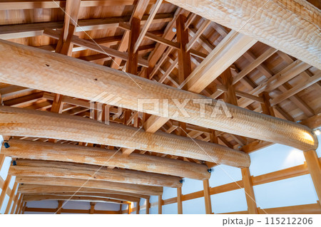 神奈川県小田原市　小田原城の銅門内部 115212206