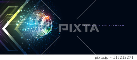 Abstract Artificial intelligence. Cloud computing. Machine learning. Technology web background. Virtual concept futuristic background. Vector art. Abstract Artificial intelligence. Cloud computing. Machine learning. Technology web background. Virtual concept futuristic background. Vector art. 115212271