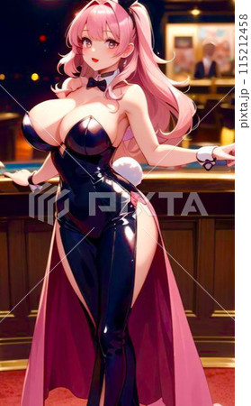 噂のカジノにいるバニガールディーラー 115212458