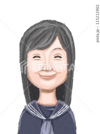 微笑む女子生徒 115212902